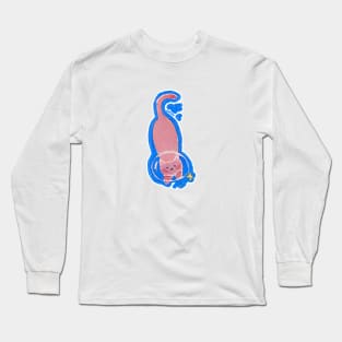 MINI Pink Cat - Left Long Sleeve T-Shirt